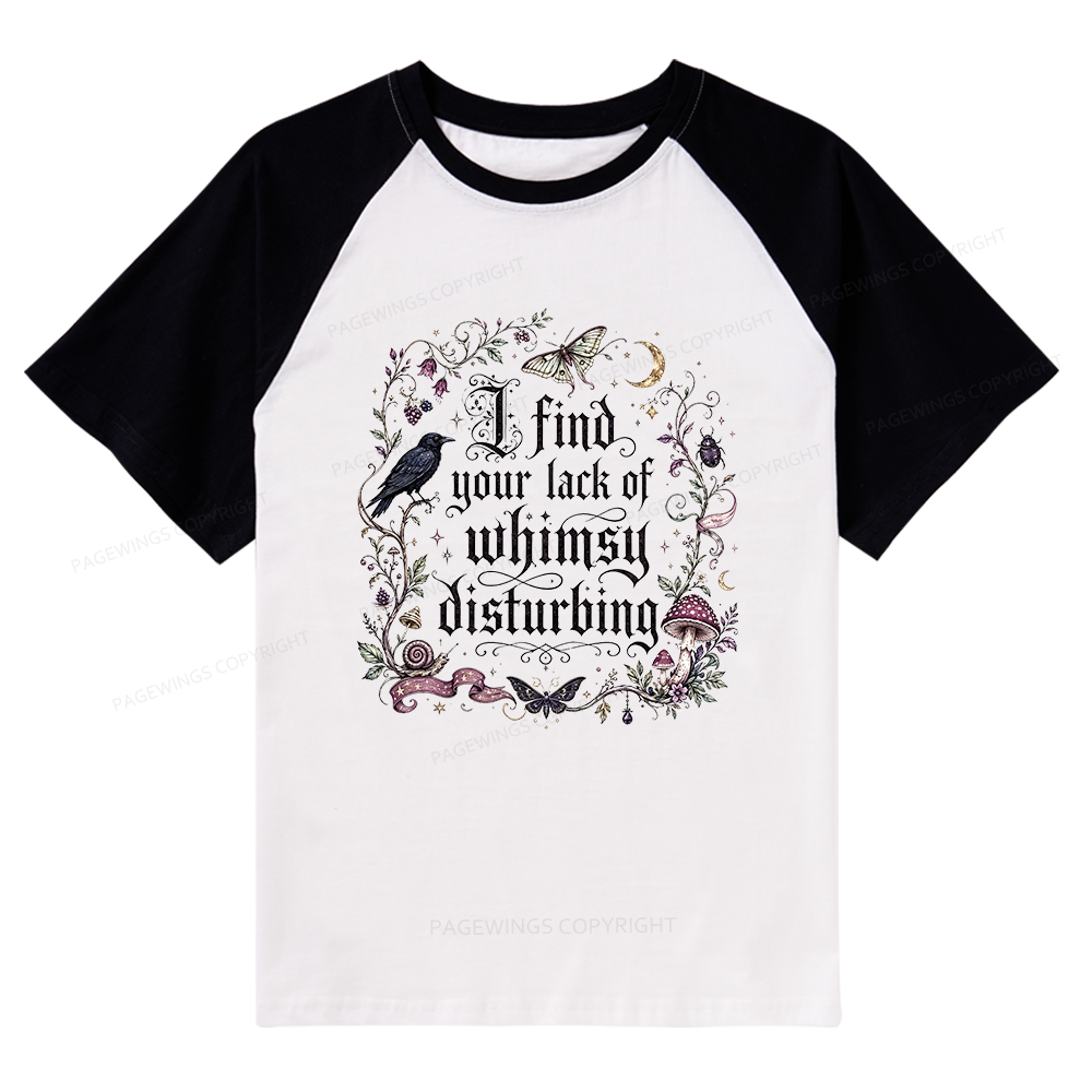 Pagewings Lack of Whimsy Raglan T-shirt