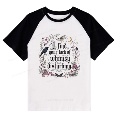 Pagewings Lack of Whimsy Raglan T-shirt
