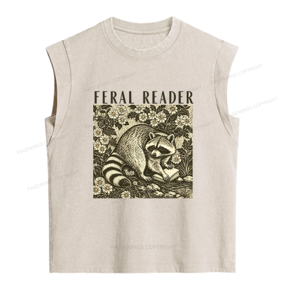 Pagewings Feeling Feral Women's Washed Tank Top