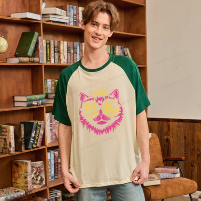 Pagewings This is an Outrage Raglan T-shirt