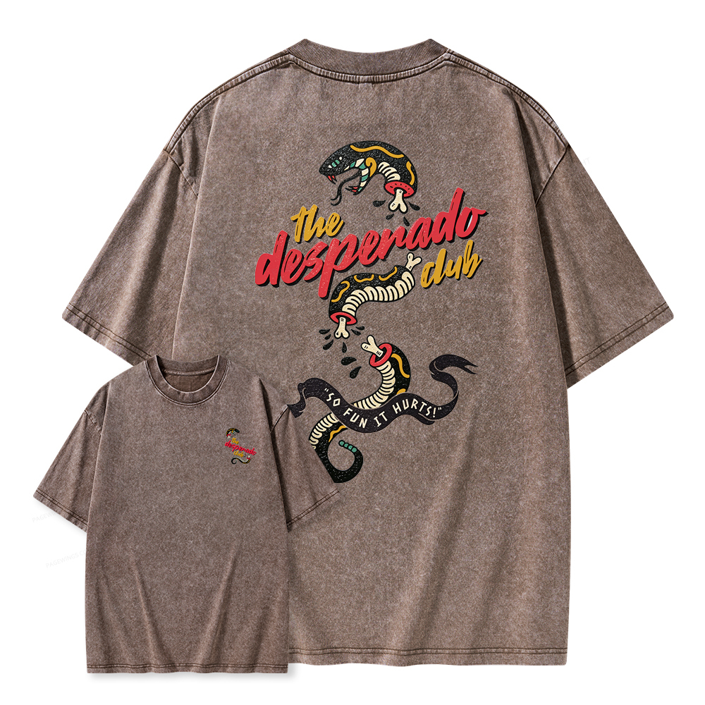 Pagewings The Desperado Club Unisex Washed T-shirt