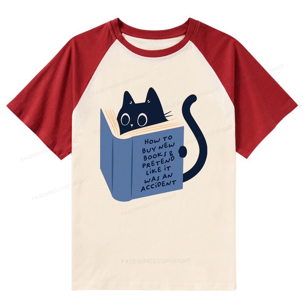 Pagewings How To Buy New Books Raglan T-shirt