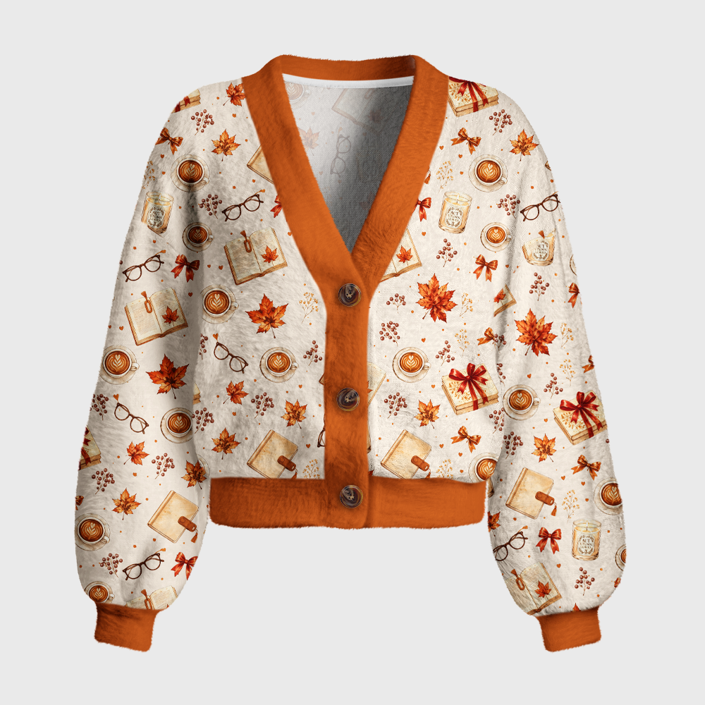 Pagewings Bookish Vibe Women's Cardigan Sweater