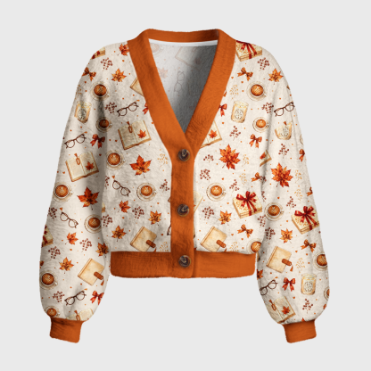 Pagewings Bookish Vibe Women's Cardigan Sweater