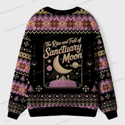 Pagewings The Rise And Fall Of Sanctuary Moon Unisex Ugly Cardigan Sweaters