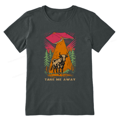 Pagewings Take Me Away Cow Unisex Classic T-shirt