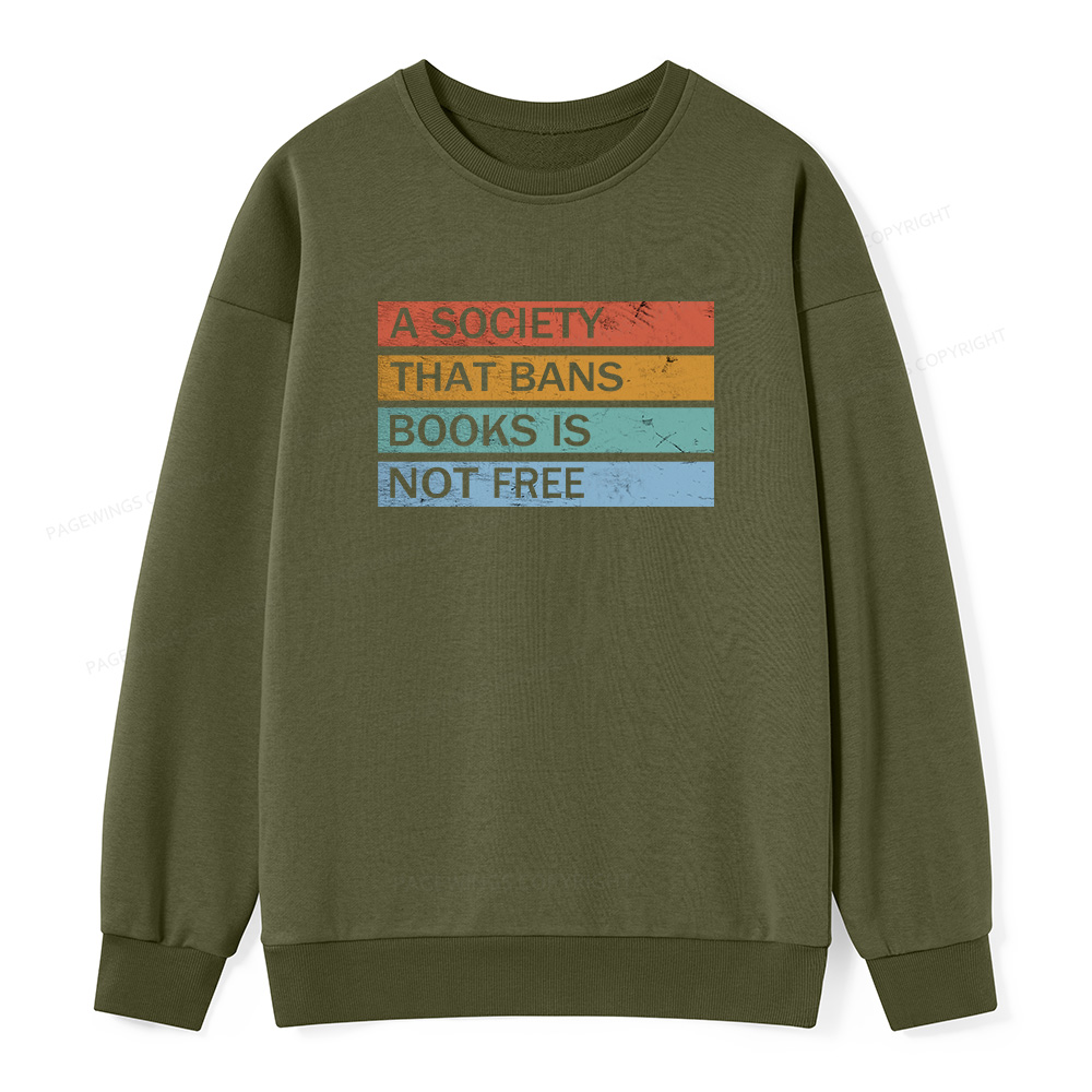 Pagewings Read Banned Books Unisex Classic Sweatshirt