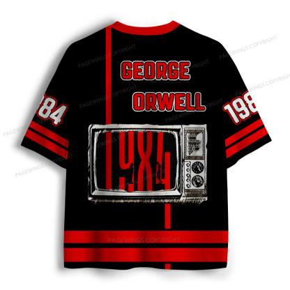 Pagewings Banned Books Unisex Mesh Jersey