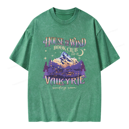 Pagewings Fantasy Book Unisex Washed T-shirt