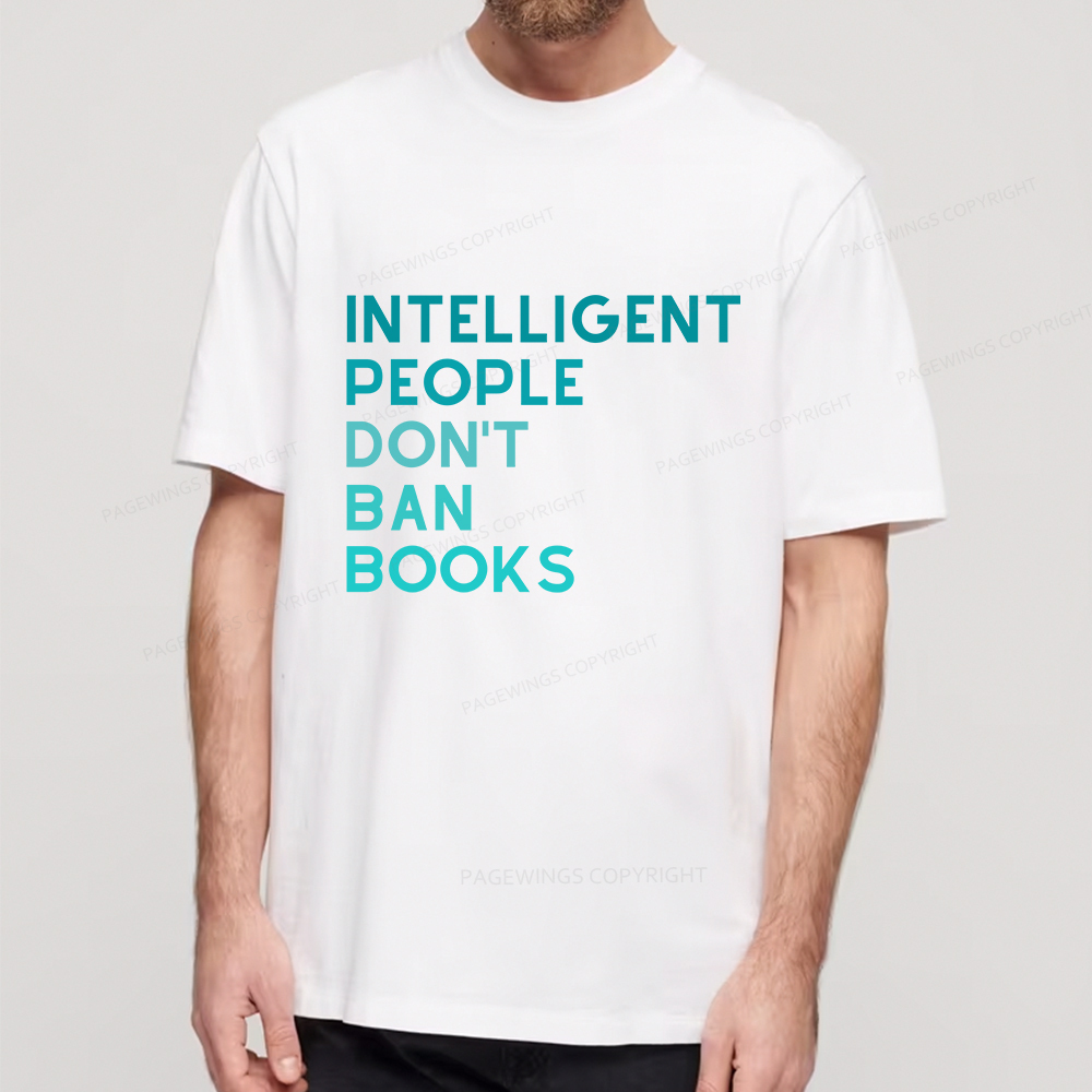 Pagewings Intelligent People Don't Ban Books Unisex Classic T-shirt