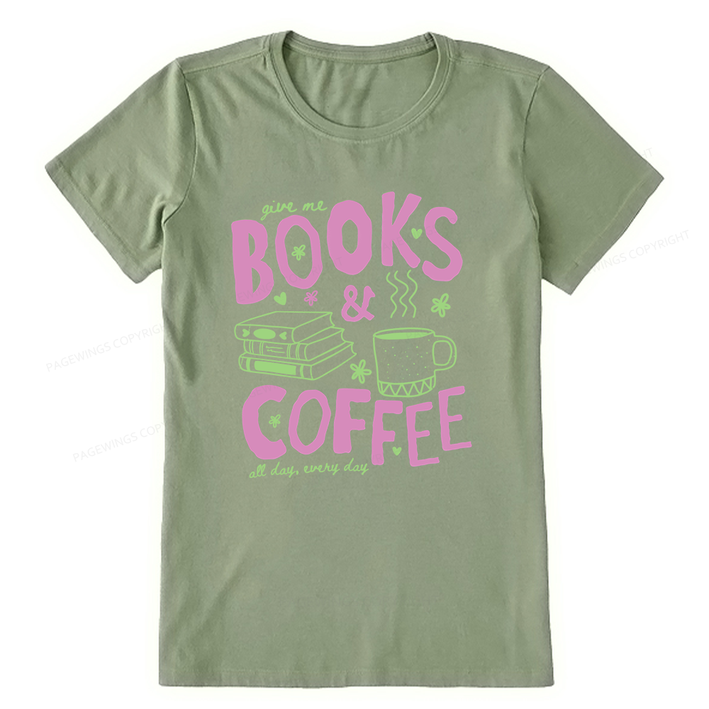Pagewings Books and Coffee Unisex Classic T-shirt