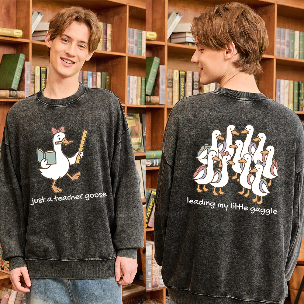 Pagewings Back to School Unisex Washed Sweatshirt