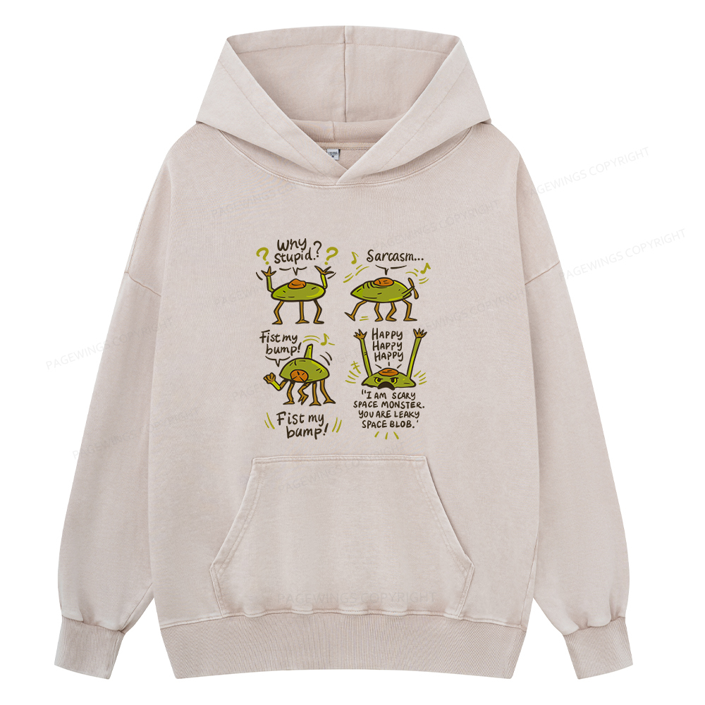 Pagewings Rocky Amaze Book lover Unisex Washed Hoodie