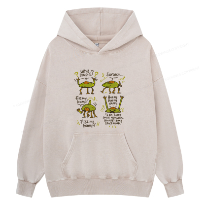 Pagewings Rocky Amaze Book lover Unisex Washed Hoodie
