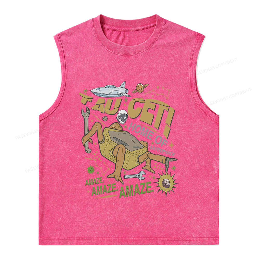 Pagewings Rocky Bookish Unisex Washed Tank Top