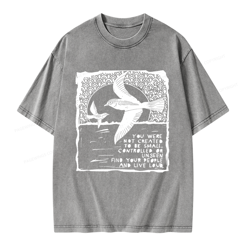 Pagewings I Support Are Public Libraries Unisex Washed T-shirt