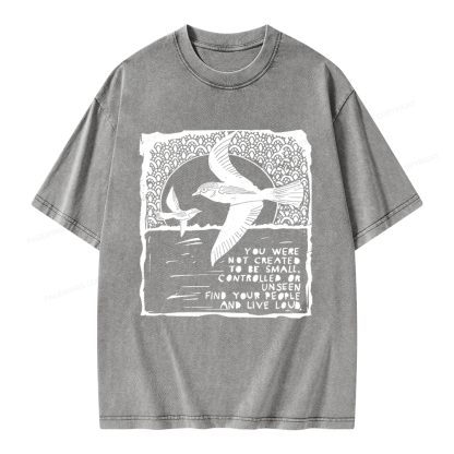Pagewings I Support Are Public Libraries Unisex Washed T-shirt