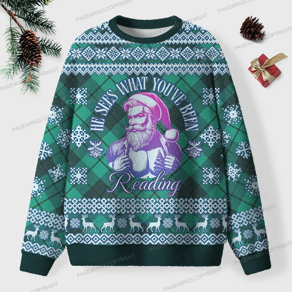 Pagewings Society Of Obstinate Headstrong Girls Unisex Ugly Knit Sweatshirt