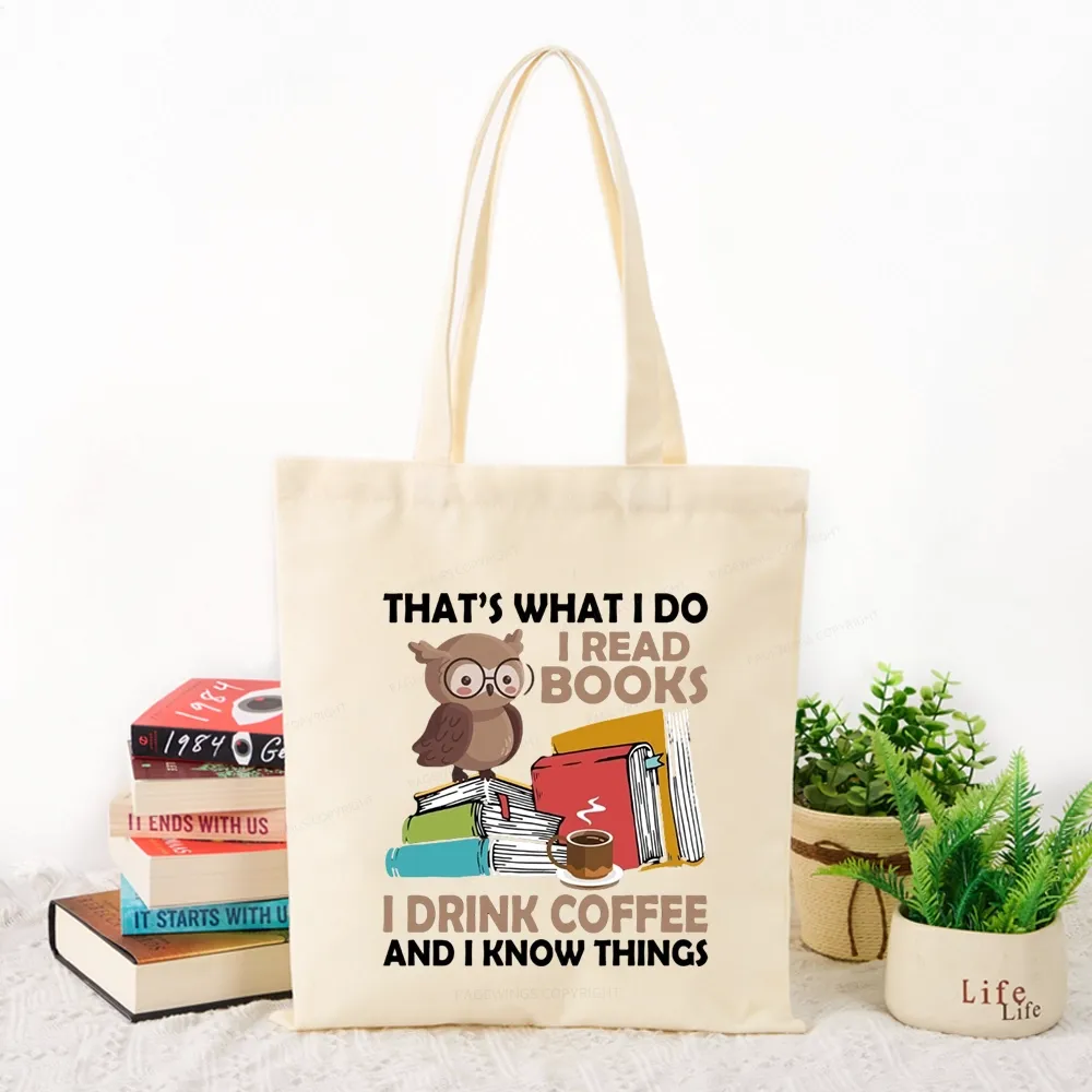 Pagewings That's What I Do I Read Books Tote Bag