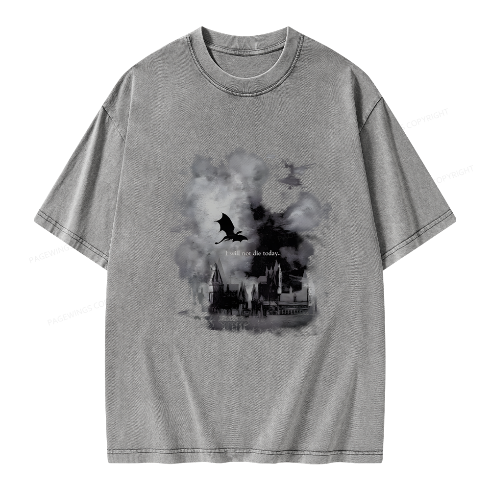 Pagewings Fantasy Book Unisex Washed T-shirt