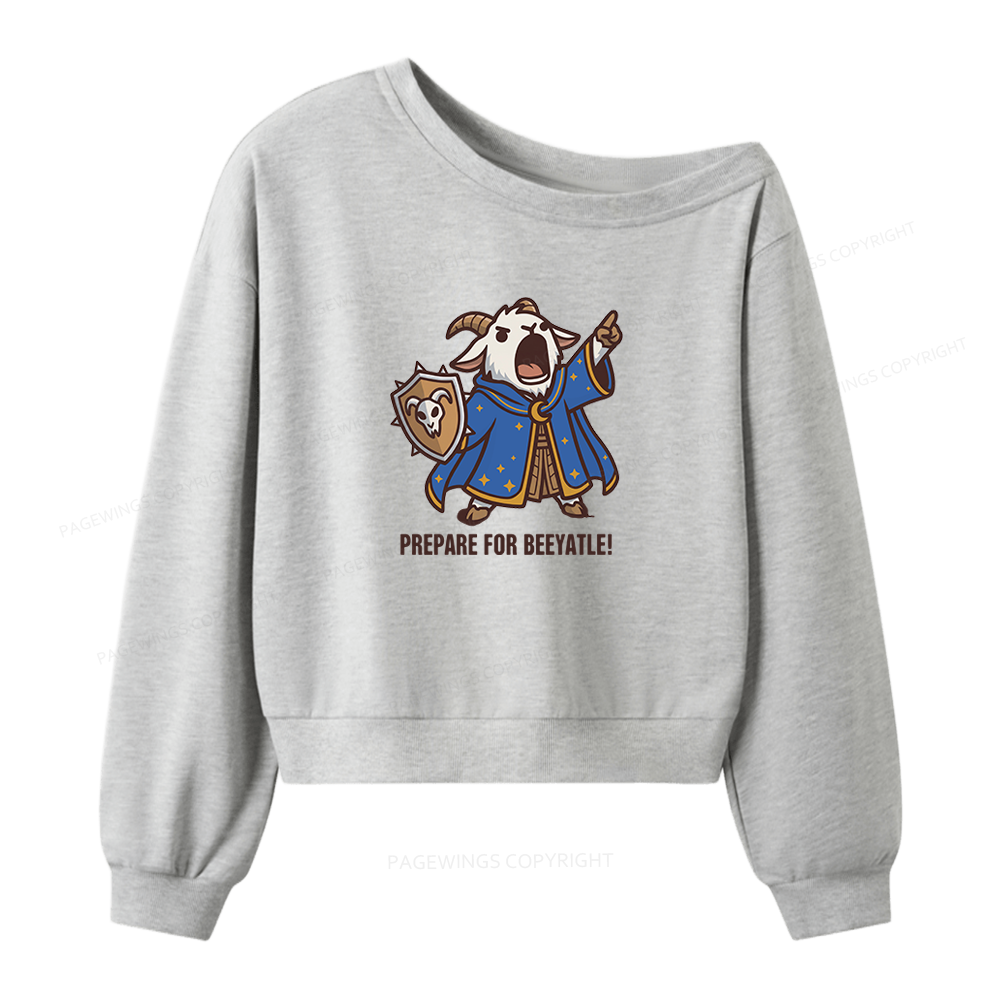 Pagewing Sci Fi Books Lover Women Off Shoulder Sweatshirt