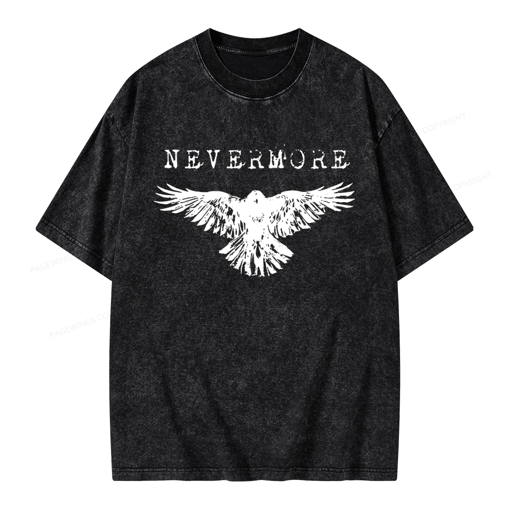 Pagewings Nevermore Unisex Washed T-shirt