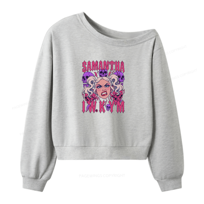 Pagewings Sci Fi Book Lover Women Off Shoulder Sweatshirt