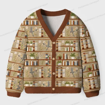 Pagewings Cozy Reading Unisex Ugly Cardigan Sweaters