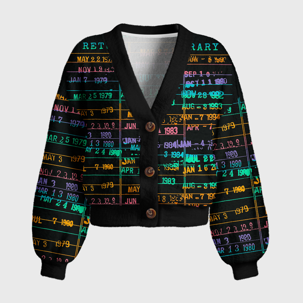 Pagewings Return to Library Women's Cardigan Sweater