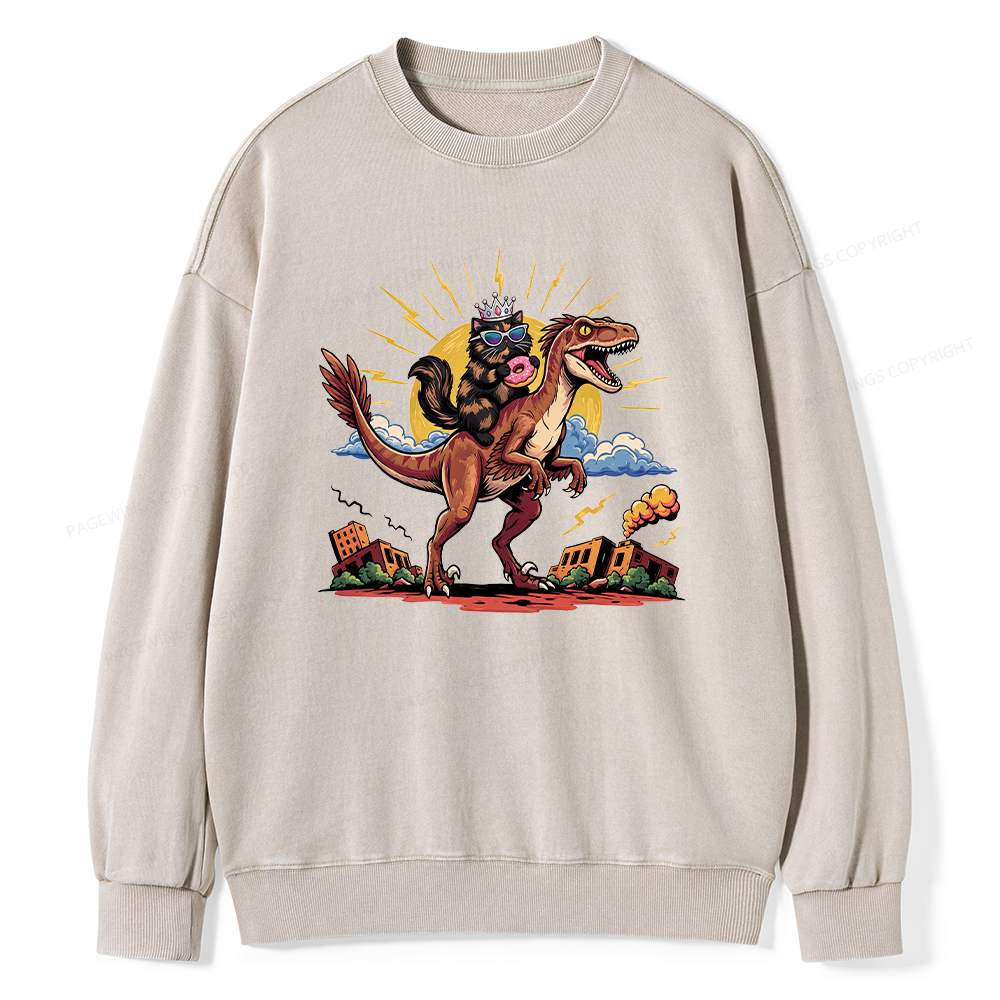 Pagewings Sci Fi Bookish Unisex Washed Sweatshirt
