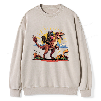 Pagewings Sci Fi Bookish Unisex Washed Sweatshirt