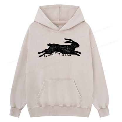 Pagewings Fiver Was Right Unisex Washed Hoodie