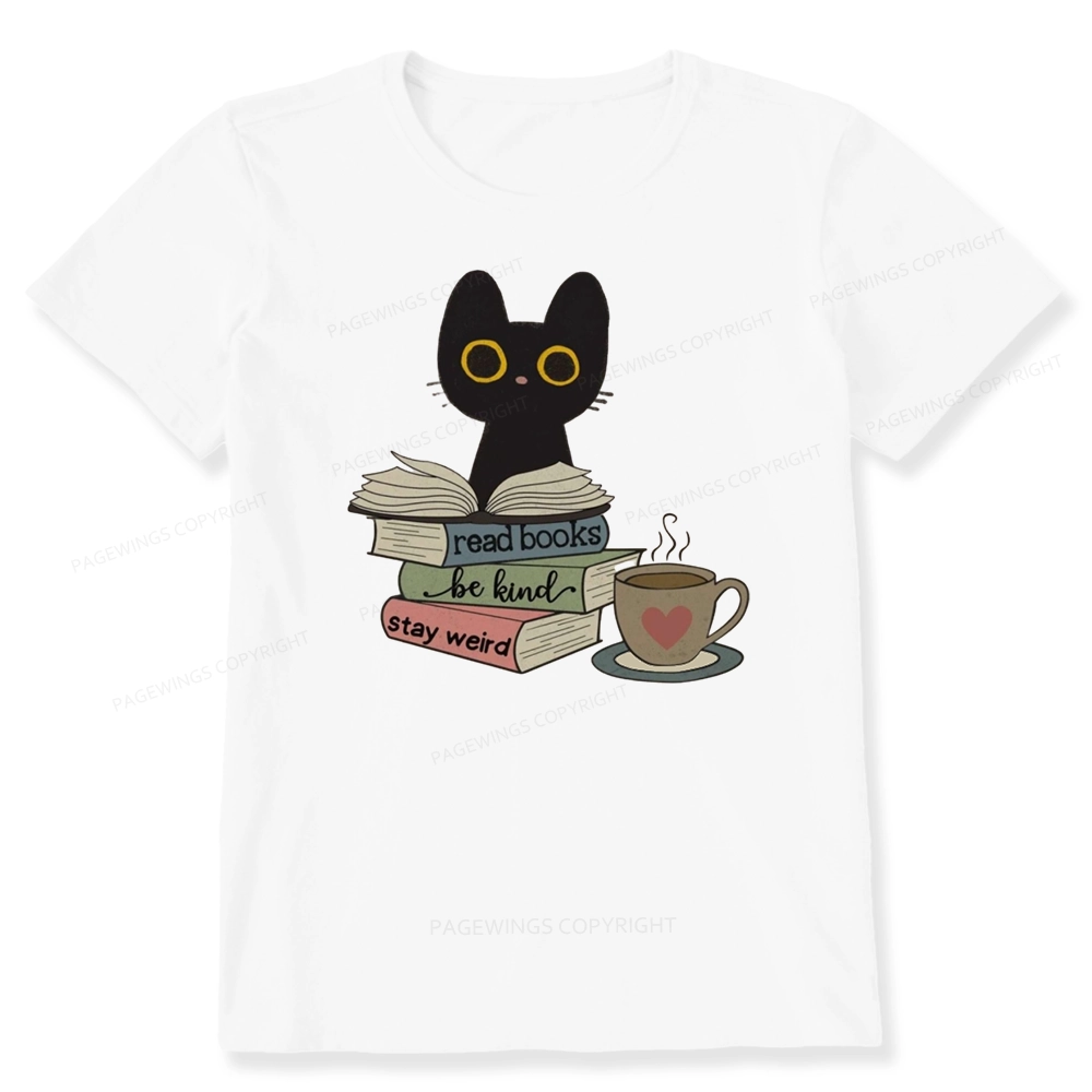 Pagewings Read Books Be Kind Stay Weird Unisex Classic T-shirt