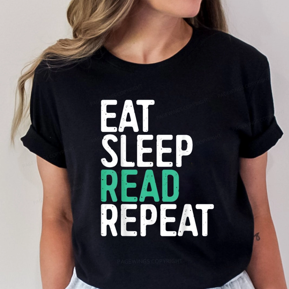 Pagewings Eat Sleep Read Repeat Unisex Classic T-shirt