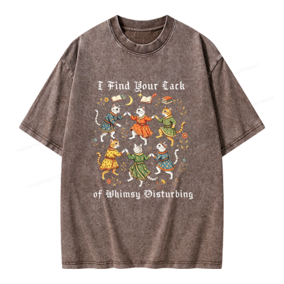 Pagewings I Find Your Lack of Whimsy Disturbing Unisex Washed T-shirt