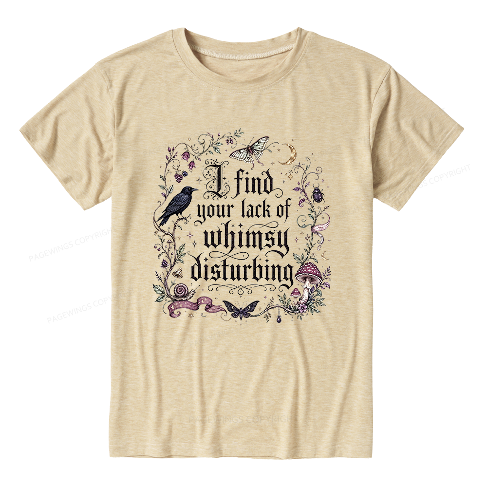 Pagewings Lack of Whimsy Unisex Heather T-Shirt