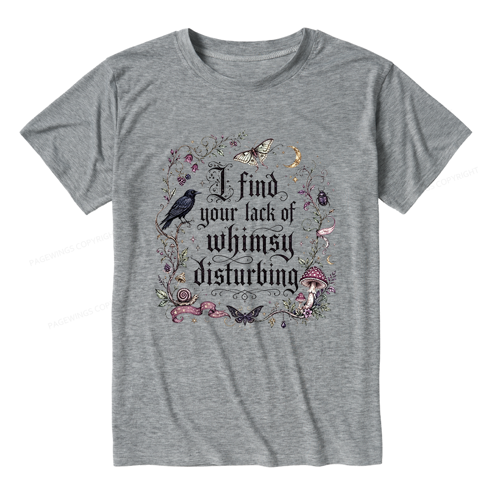 Pagewings Lack of Whimsy Unisex Heather T-Shirt