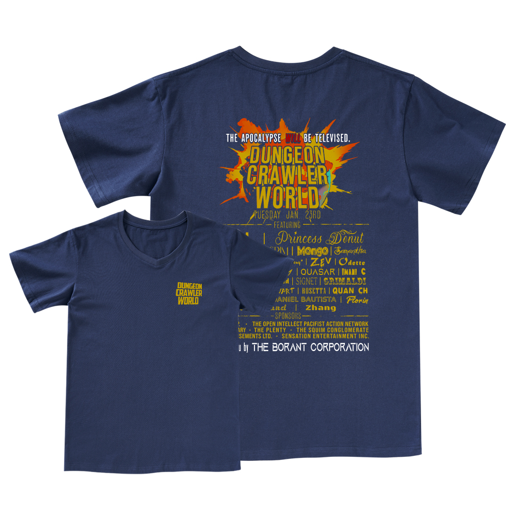 Pagewings Dungeon Crawler World Tour V-neck T-shirt