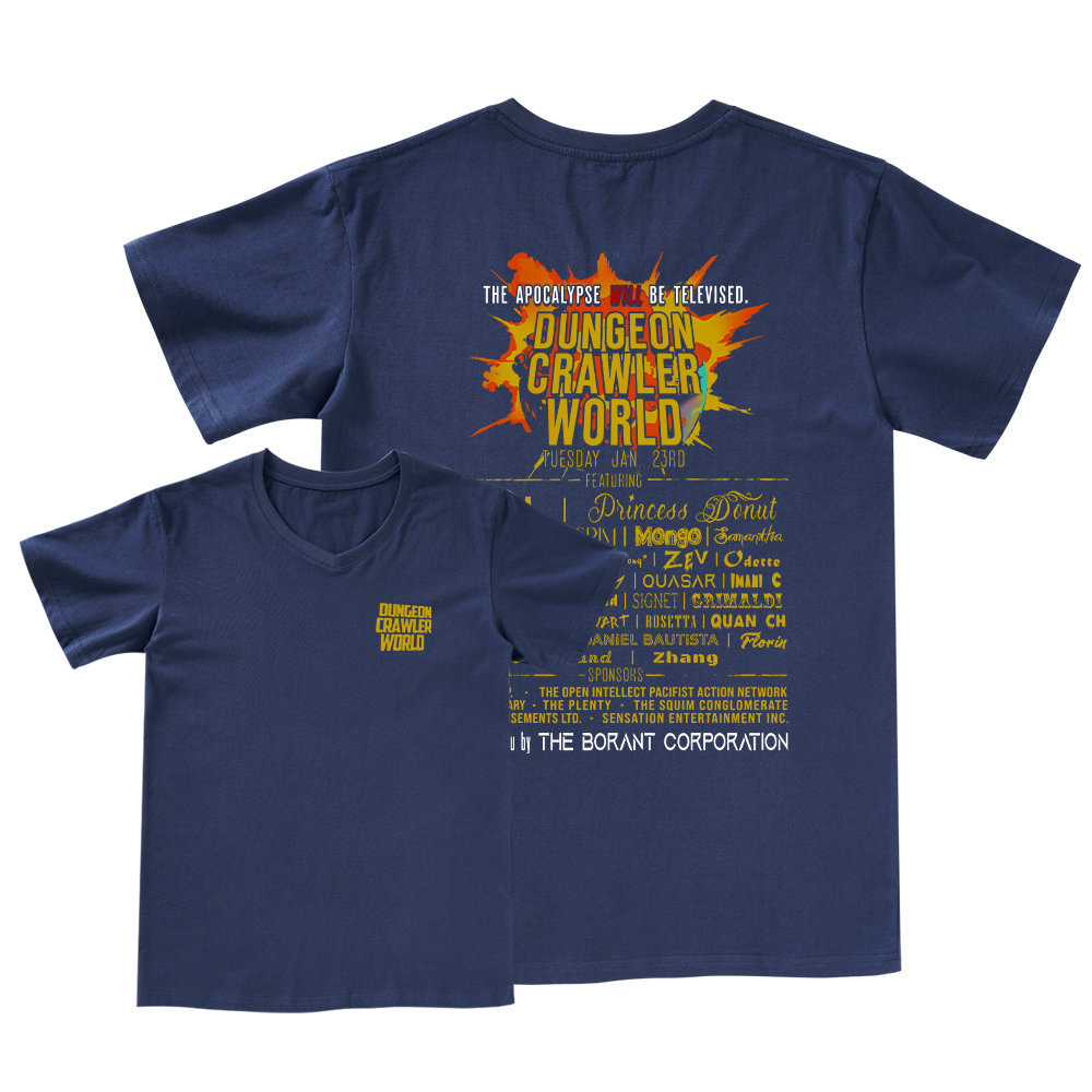 Pagewings Dungeon Crawler World Tour V-neck T-shirt