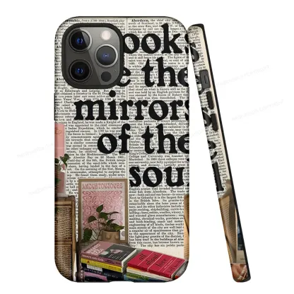 Pagewings Books Are The Mirrors Of The Soul Phone Case