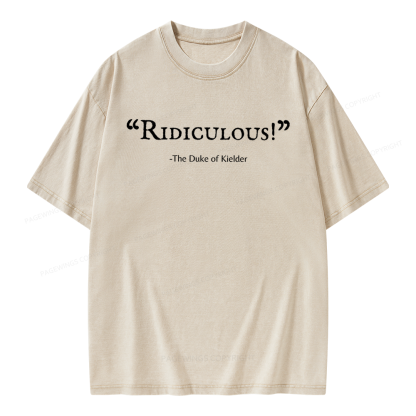 Pagewings Ridiculous Unisex Washed T-shirt
