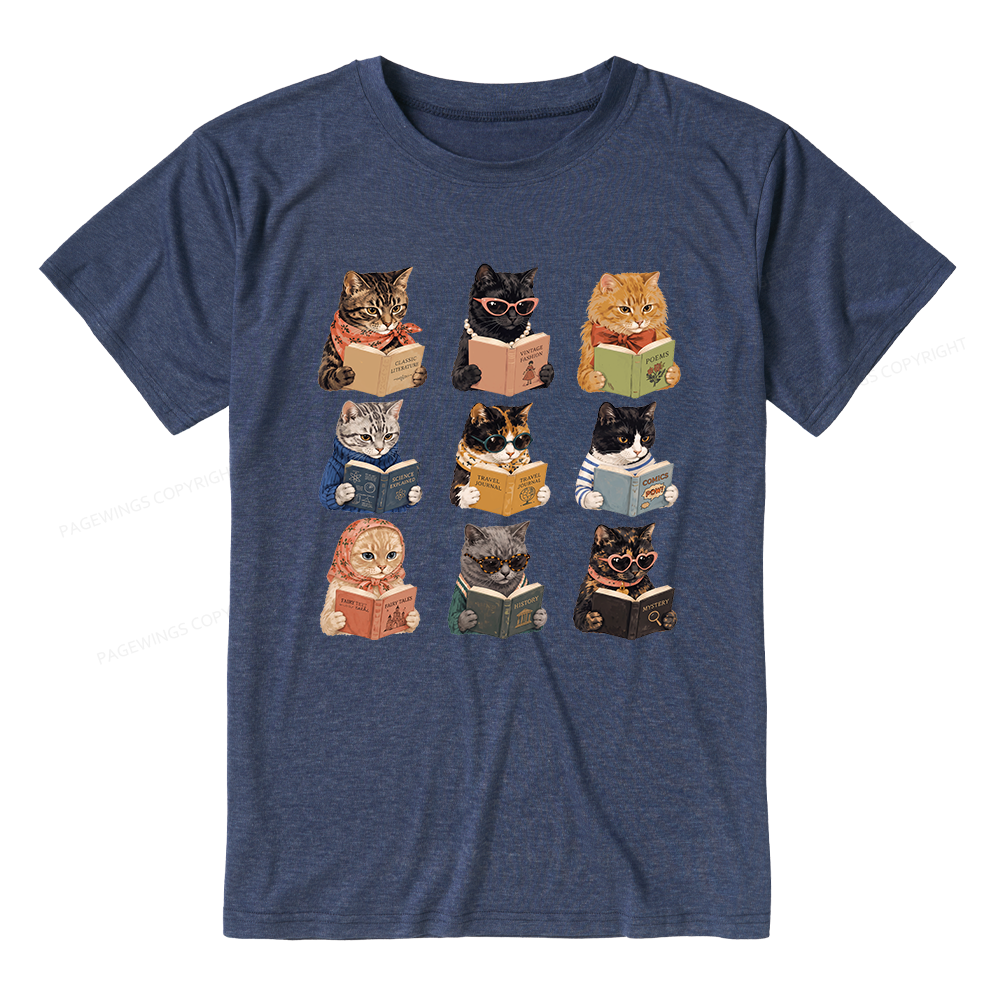 Pagewings Fashion Book Lover Unisex Heather T-Shirt