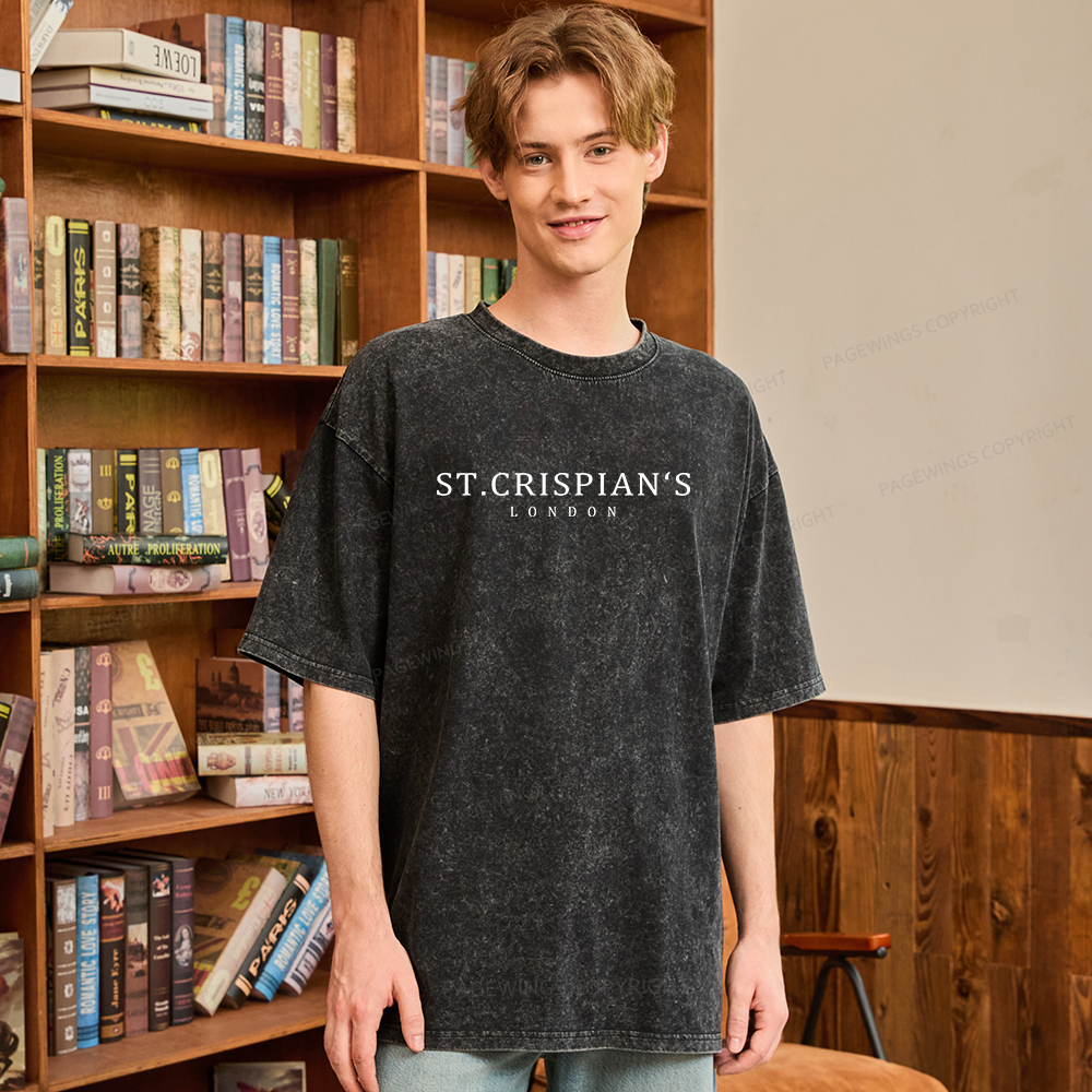 Pagewings Crispian's Unisex Washed T-shirt