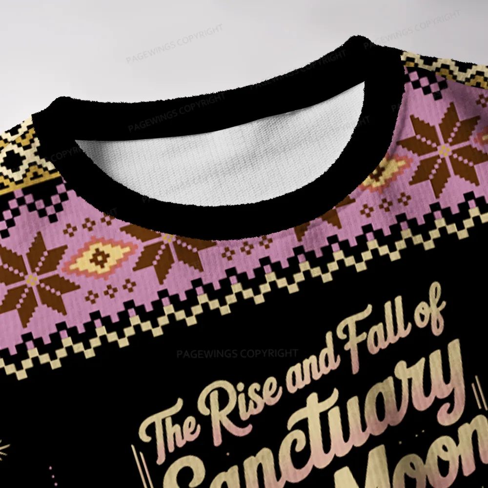 Pagewings he Rise And Fall Of Sanctuary Moon Unisex Ugly Knit Sweatshirt