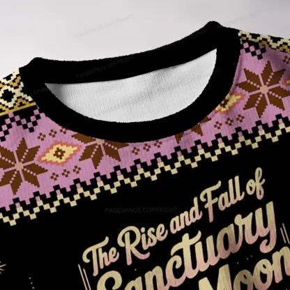 Pagewings he Rise And Fall Of Sanctuary Moon Unisex Ugly Knit Sweatshirt