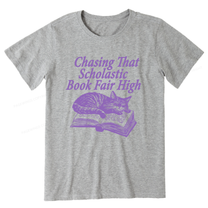 Pagewings Chasing That Scholastic Book Fair High Unisex Classic T-shirt