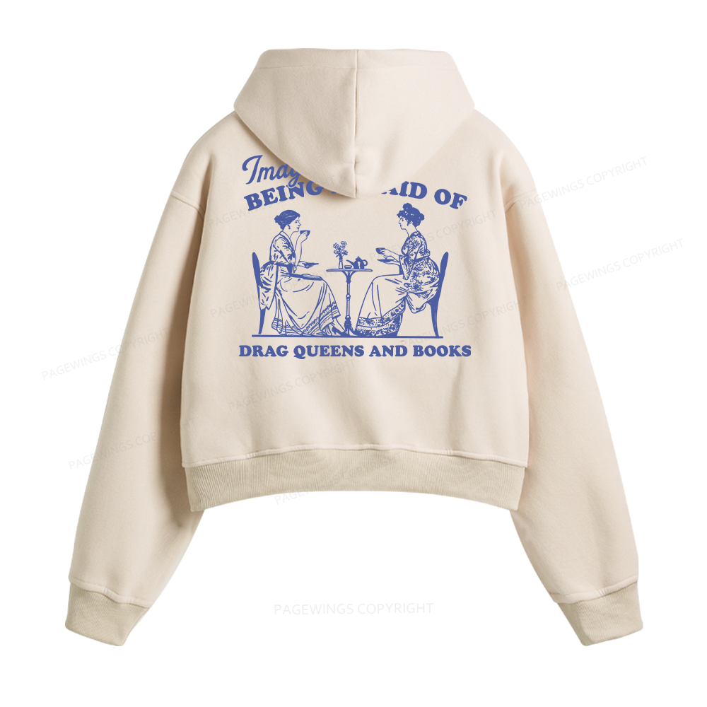 Pagewings Drag Queens Fleece Zip-Up Hoodie