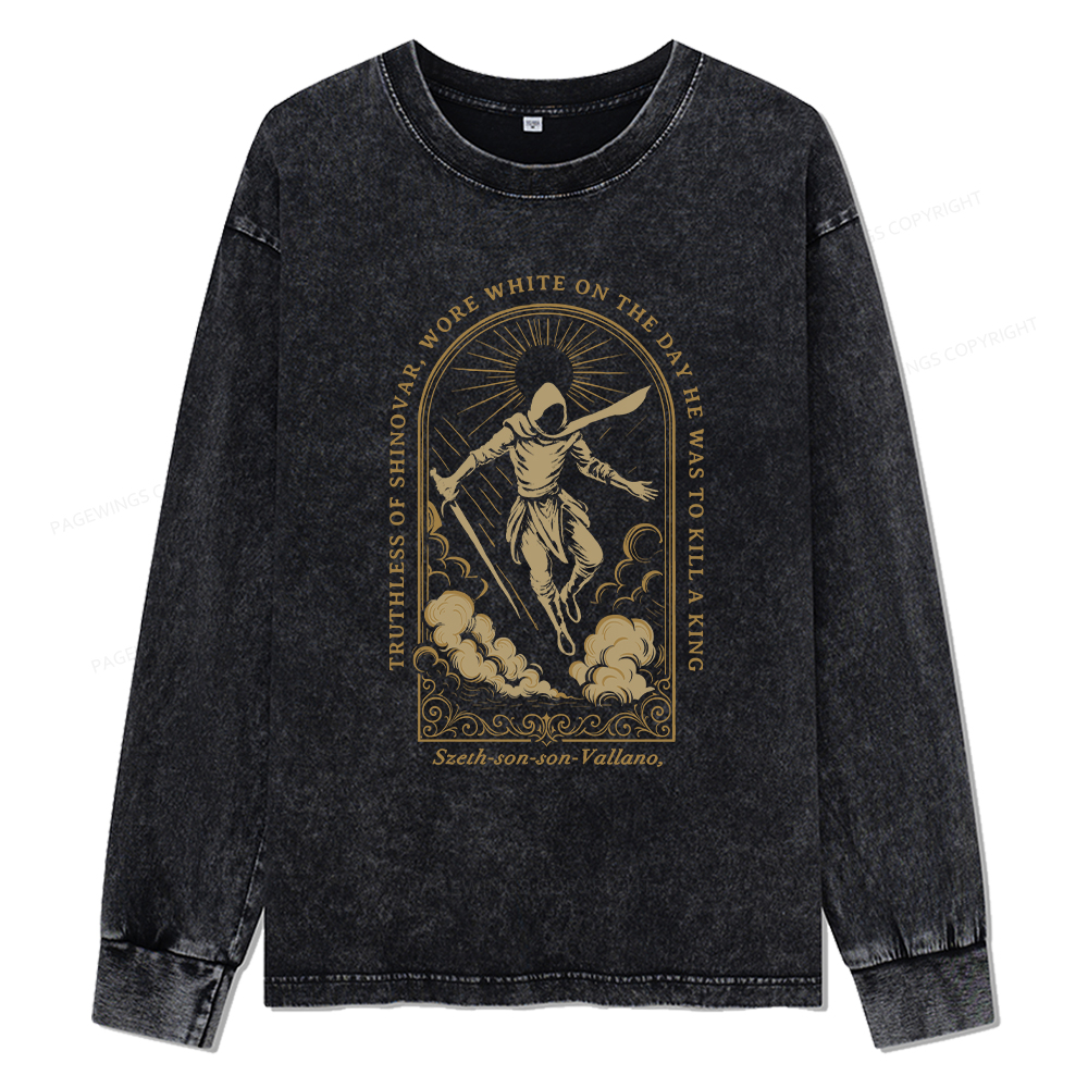 Pagewings Truthless of Shinovar Unisex Washed Long Sleeve T-shirt