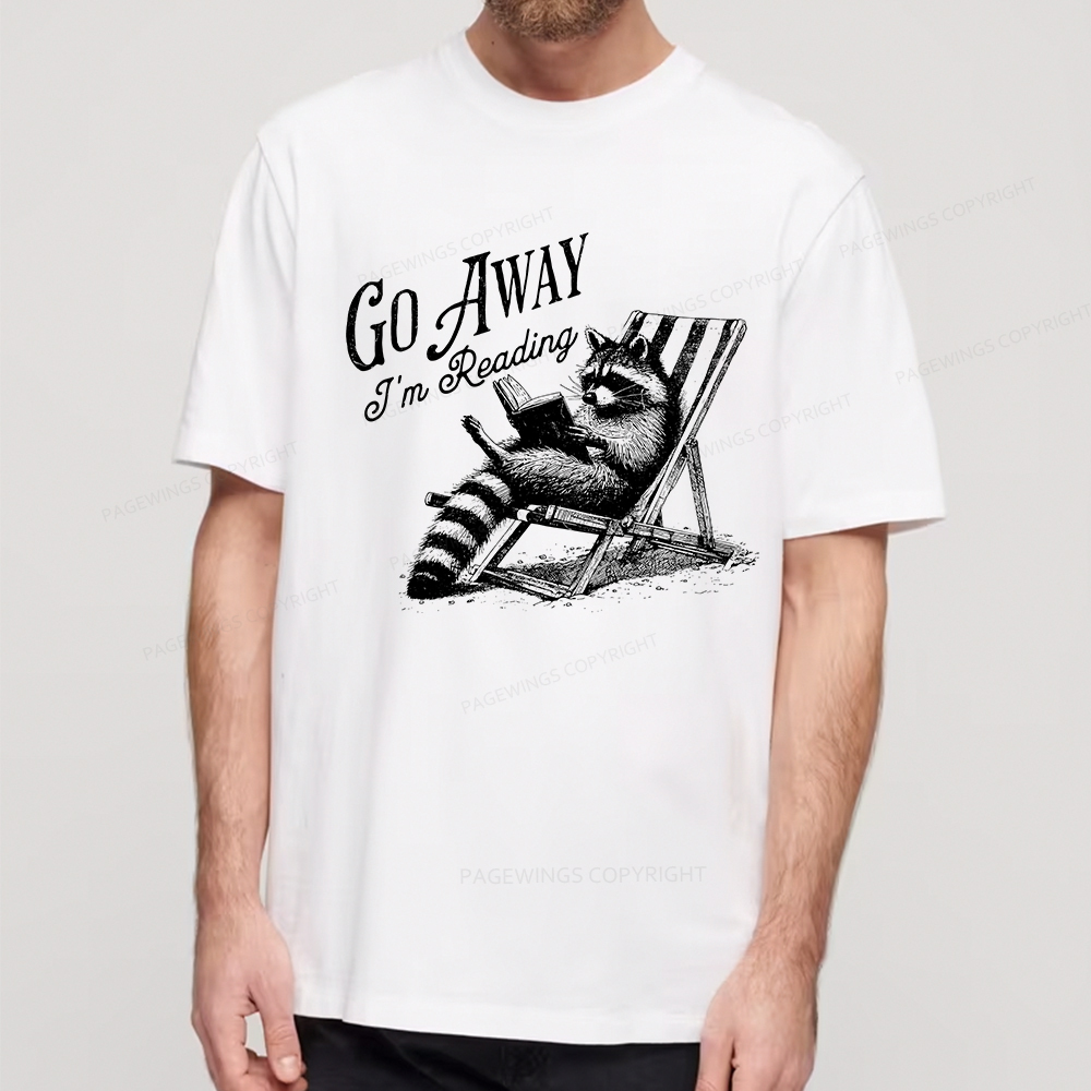 Pagewings Funny Raccoon Book Lover Tshirt Unisex Classic T-shirt