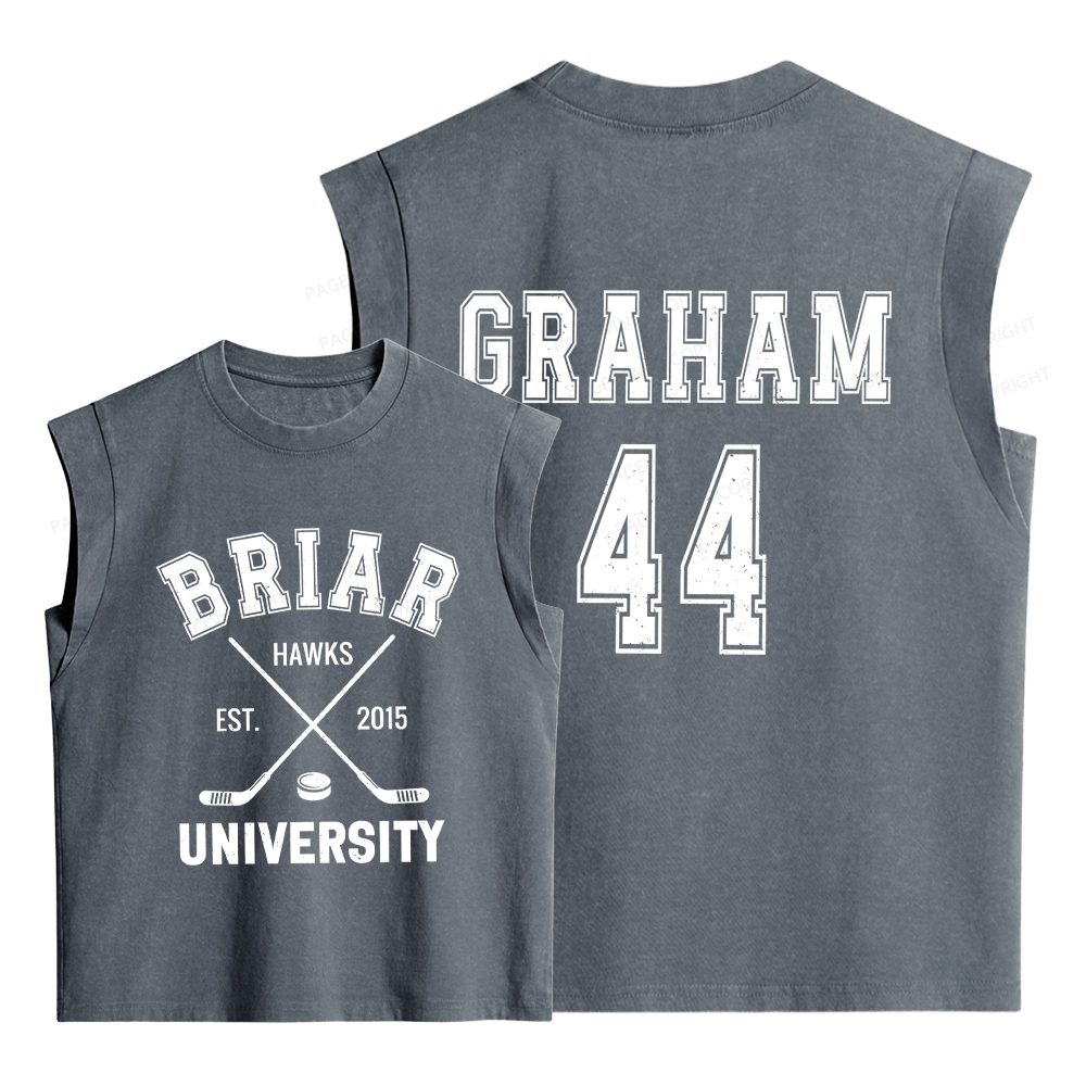 Pagewings Hockey Romance  Women's Washed Tank Top